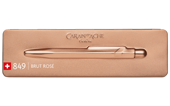 Caran d'Ache Brut Rose 849 Premium Ball Point Pen