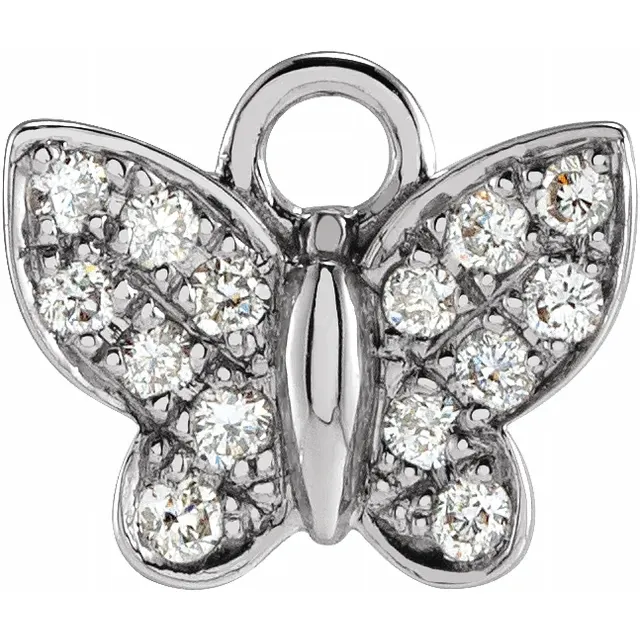 Diamond Butterfly Dangle